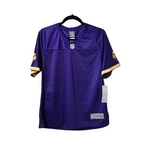 NFL Pro Line Vintage Minnesota Vikings Plain Purple Football Jersey Medium NWT